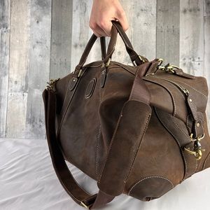 The Eira Duffle Bag | Vintage Leather Weekender